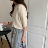 ニットトップス 半袖 サマーニット半袖 | Carpe diem | 詳細画像8