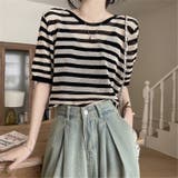 背中あきトップス バックオープン 透かし編みサマーニット | Carpe diem | 詳細画像9 