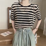 背中あきトップス バックオープン 透かし編みサマーニット | Carpe diem | 詳細画像11 