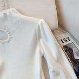 ニット長袖 パール付き パフスリーブニット | Carpe diem | 詳細画像10