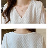 レディース Vネック ブラウス | Carpe diem | 詳細画像11