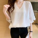 レディース Vネック ブラウス | Carpe diem | 詳細画像2