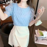 シフォン半袖 夏トップス シアーブラウス | Carpe diem | 詳細画像11 