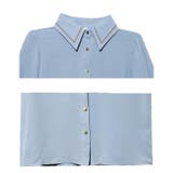 シャツブラウス半袖 ボウタイブラウス 襟付きブラウス | Carpe diem | 詳細画像7