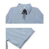 シャツブラウス半袖 ボウタイブラウス 襟付きブラウス | Carpe diem | 詳細画像8