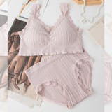 ライトピンク | ノンワイヤー ブラジャー ブラ&ショーツセット | Carpe diem