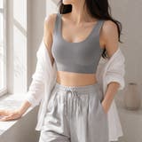 ダークグレー | 極薄シームレスブラ ノンワイヤー ブラトップ | Carpe diem