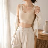 ベージュ | 極薄シームレスブラ ノンワイヤー ブラトップ | Carpe diem