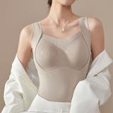 裏起毛カップ付きタンクトップ 極暖インナー ノンワイヤー | Carpe diem | 詳細画像1 