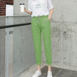 ライトグリーン | 綿麻パンツ ロングパンツ ストレートパンツ | Carpe diem