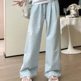 ギンガムチェック ワイドパンツ チェック柄 | Carpe diem | 詳細画像11 