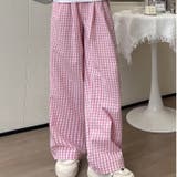 ギンガムチェック ワイドパンツ チェック柄 | Carpe diem | 詳細画像14 