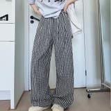 ギンガムチェック ワイドパンツ チェック柄 | Carpe diem | 詳細画像2 