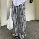 ギンガムチェック ワイドパンツ チェック柄 | Carpe diem | 詳細画像3 