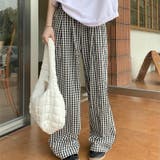 ギンガムチェック ワイドパンツ チェック柄 | Carpe diem | 詳細画像4 