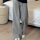 ギンガムチェック ワイドパンツ チェック柄 | Carpe diem | 詳細画像5 