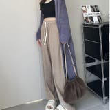 裏起毛 ワイドパンツ リブワイドパンツ | Carpe diem | 詳細画像11