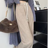 裏起毛 ワイドパンツ リブワイドパンツ | Carpe diem | 詳細画像12