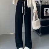 裏起毛 ワイドパンツ リブワイドパンツ | Carpe diem | 詳細画像13