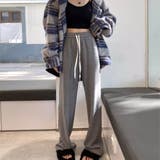 裏起毛 ワイドパンツ リブワイドパンツ | Carpe diem | 詳細画像3