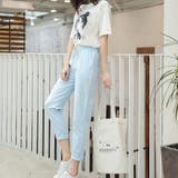 綿麻パンツ ロングパンツ ストレートパンツ | Carpe diem | 詳細画像10 