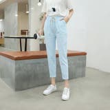 ライトブルー | 綿麻パンツ ロングパンツ ストレートパンツ | Carpe diem