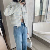 ノーカラー ツイード風 ジャケット | Carpe diem | 詳細画像5 