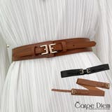 キャラメル | バックルベルト レディース ゴム | Carpe diem