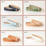 全9色展開 上品ラウンドバックル 細ベルト | Carpe diem | 詳細画像8 