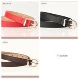 全9色展開 上品ラウンドバックル 細ベルト | Carpe diem | 詳細画像9 