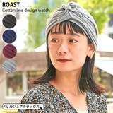 コットン ROAST ライン | ゆるい帽子CasualBoxレディース | 詳細画像1 