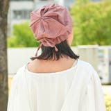 シャーリング コットン ターバンキャップ | ゆるい帽子CasualBoxレディース | 詳細画像3 
