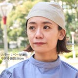 ナチュラル リネン バンダナキャップ | ゆるい帽子CasualBoxレディース | 詳細画像4