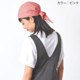 ナチュラル リネン バンダナキャップ | ゆるい帽子CasualBoxレディース | 詳細画像5
