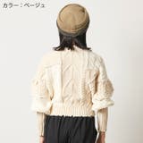 クシュクシュデザイン ニット ワークキャップ | ゆるい帽子CasualBoxレディース | 詳細画像4 