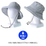 UVカット シャンブレー つば広ハット | ゆるい帽子CasualBoxレディース | 詳細画像10 