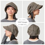 ヘリンボン オーガニックコットン キャスケット | ゆるい帽子CasualBoxレディース | 詳細画像17 