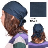 CHARM コットン バンダナキャップ | ゆるい帽子CasualBoxレディース | 詳細画像9 