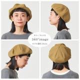 オーガニックコットン へリンボン ベレー | ゆるい帽子CasualBoxレディース | 詳細画像18