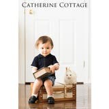 男の子・ネイビー | 鹿の子素材ベビースーツ上下セット  | Catherine Cottage