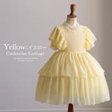 イエロー | 子供ドレス 袖フリルシフォンドレス 秋冬 | Catherine Cottage