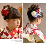 和風髪飾り 椿ハイカラさんリボンクリップ ちりめん着物 | Catherine Cottage | 詳細画像16 