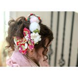 和風髪飾り 椿ハイカラさんリボンクリップ ちりめん着物 | Catherine Cottage | 詳細画像10 