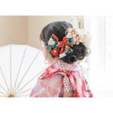 和風髪飾り 椿ハイカラさんリボンクリップ ちりめん着物 | Catherine Cottage | 詳細画像4 