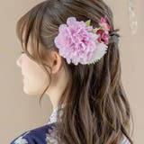パープル［PUR］ | ボリューミーフラワークリップ 髪飾り ヘアアクセサリー | Catherine Cottage