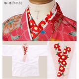 椿・桃[PNK6] | 子供 肌襦袢 刺繍入り半衿付き | Catherine Cottage