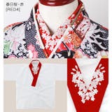 春日桜・赤[RED4] | 子供 肌襦袢 刺繍入り半衿付き | Catherine Cottage