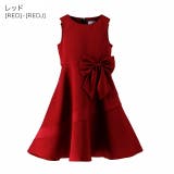 レッド[REDJ] | ビッグリボンサテンドレス 発表会ドレス 女の子 | Catherine Cottage