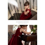 ドレス キッズ ウエストビジューのデコルテ透かしレースドレス[110 | Catherine Cottage | 詳細画像20 