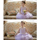 ドレス キッズ ウエストビジューのデコルテ透かしレースドレス[110 | Catherine Cottage | 詳細画像5 